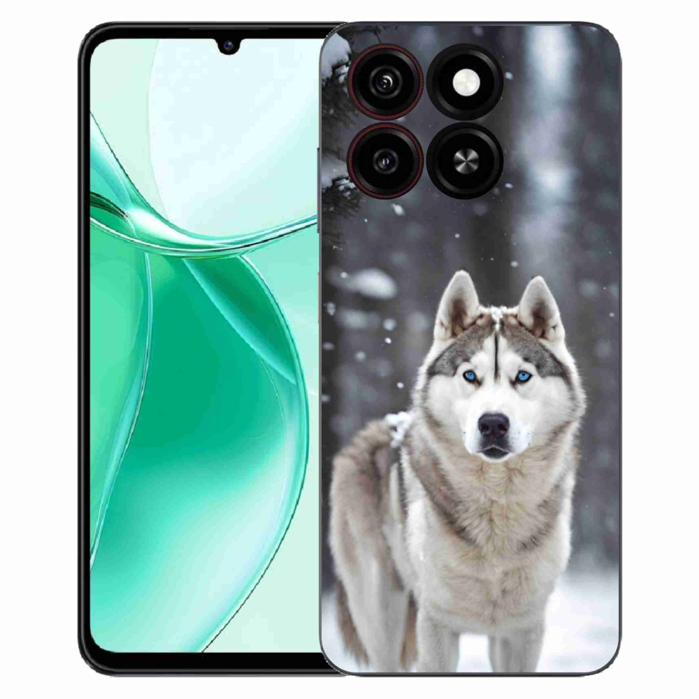 Gelový kryt mmCase na ZTE Blade A35 - husky 2