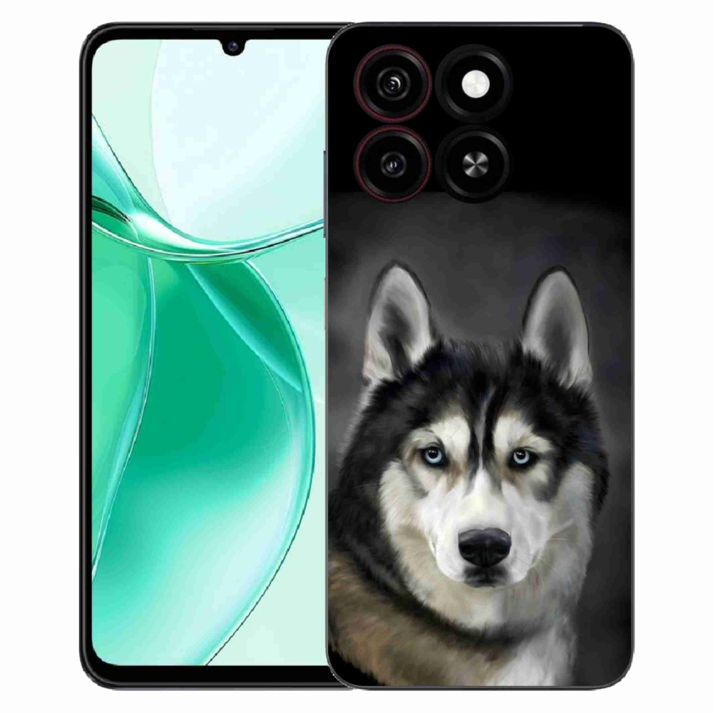 Gelový kryt mmCase na ZTE Blade A35 - husky