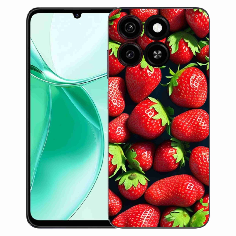 Gelový kryt mmCase na ZTE Blade A35 - jahody