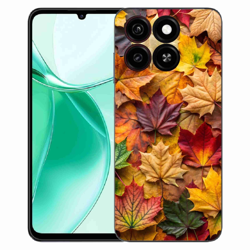 Gelový kryt mmCase na ZTE Blade A35 - javorové listy 2