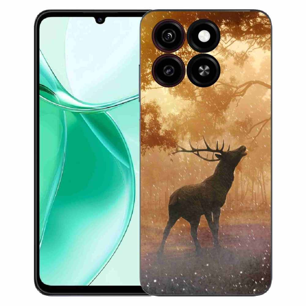 Gelový kryt mmCase na ZTE Blade A35 - jelen v říji