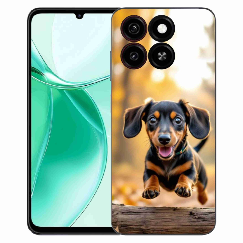 Gelový kryt mmCase na ZTE Blade A35 - jezevčík 2