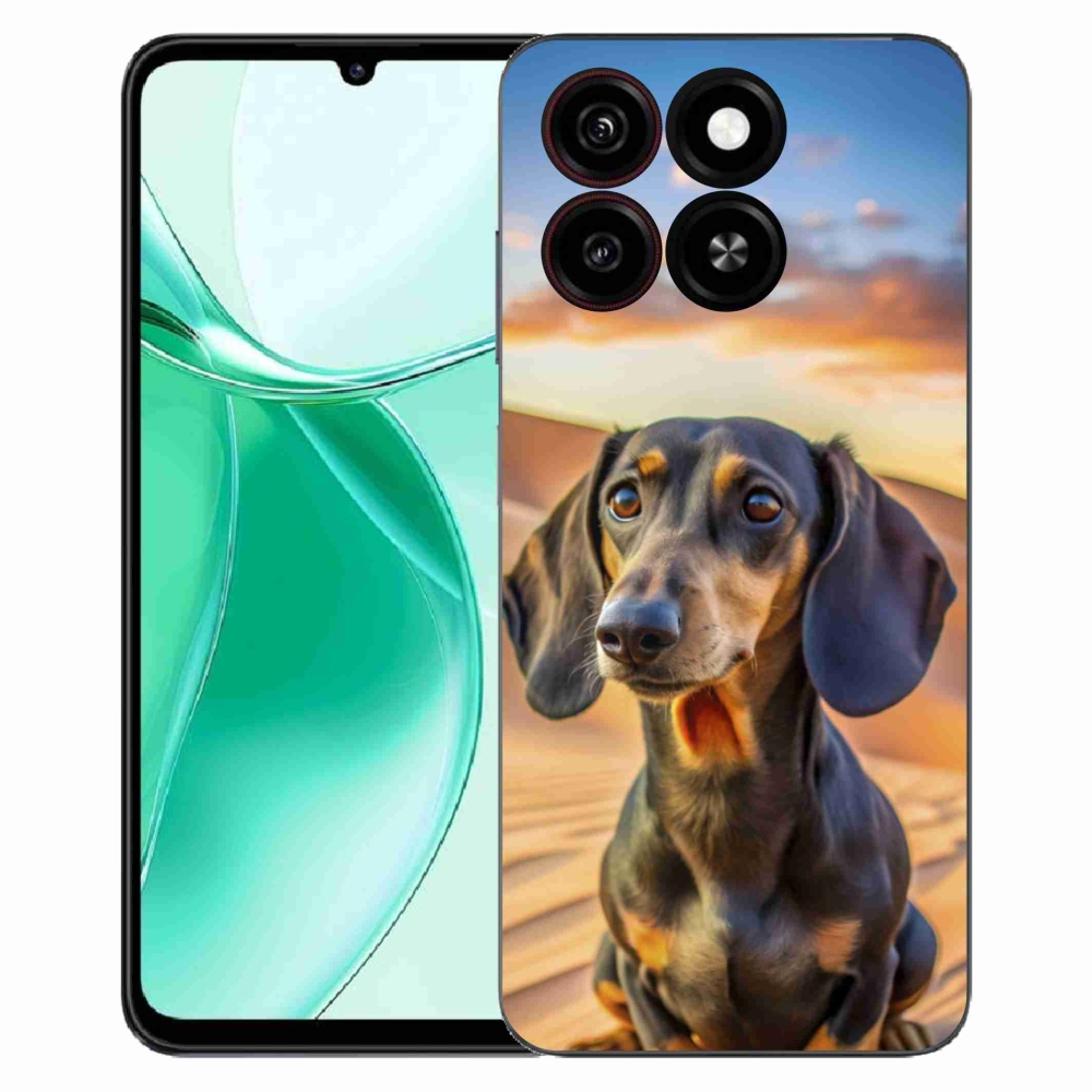 Gelový kryt mmCase na ZTE Blade A35 - jezevčík 3 