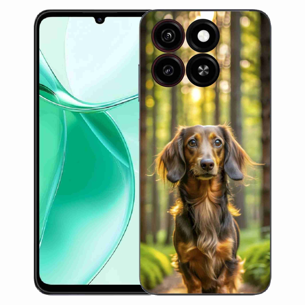 Gelový kryt mmCase na ZTE Blade A35 - jezevčík 4
