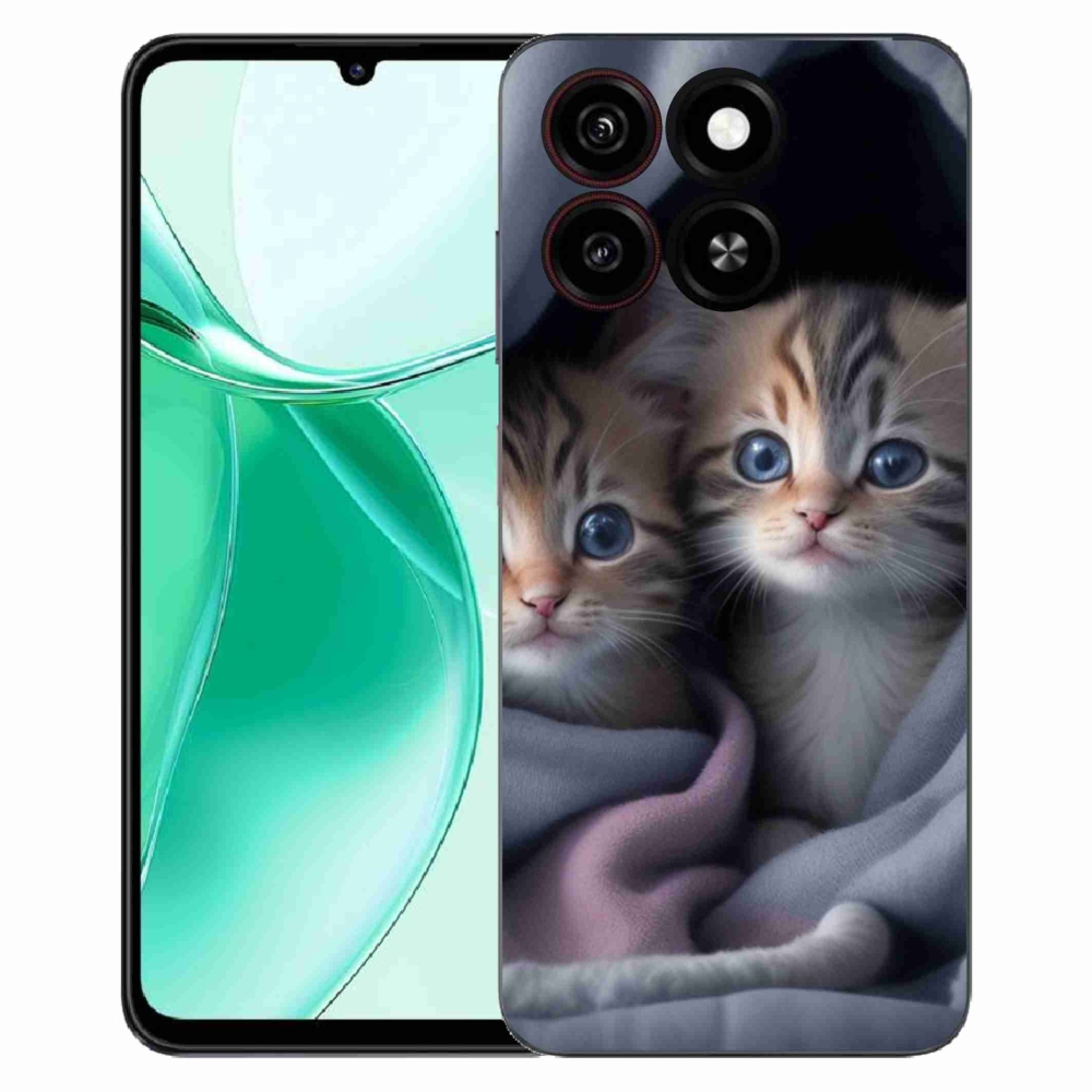 Gelový kryt mmCase na ZTE Blade A35 - kočičí duo 2