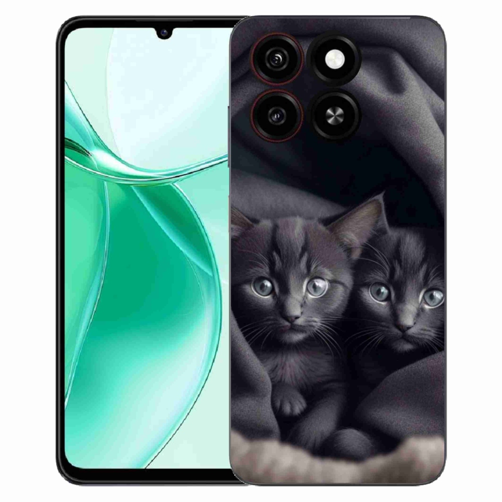 Gelový kryt mmCase na ZTE Blade A35 - kočičí duo