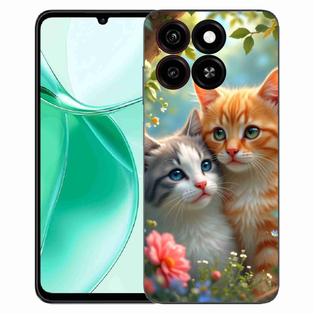 Gelový kryt mmCase na ZTE Blade A35 - kočičí láska 2