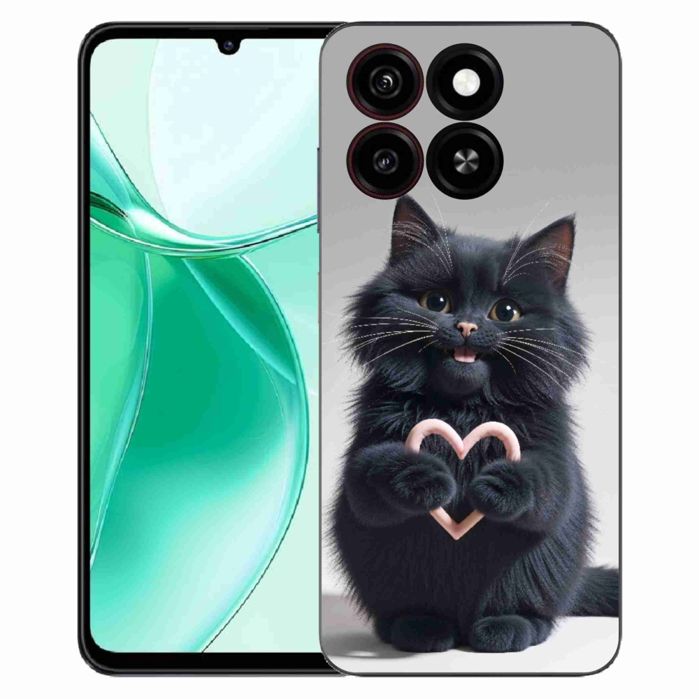 Gelový kryt mmCase na ZTE Blade A35 - kočičí láska 3