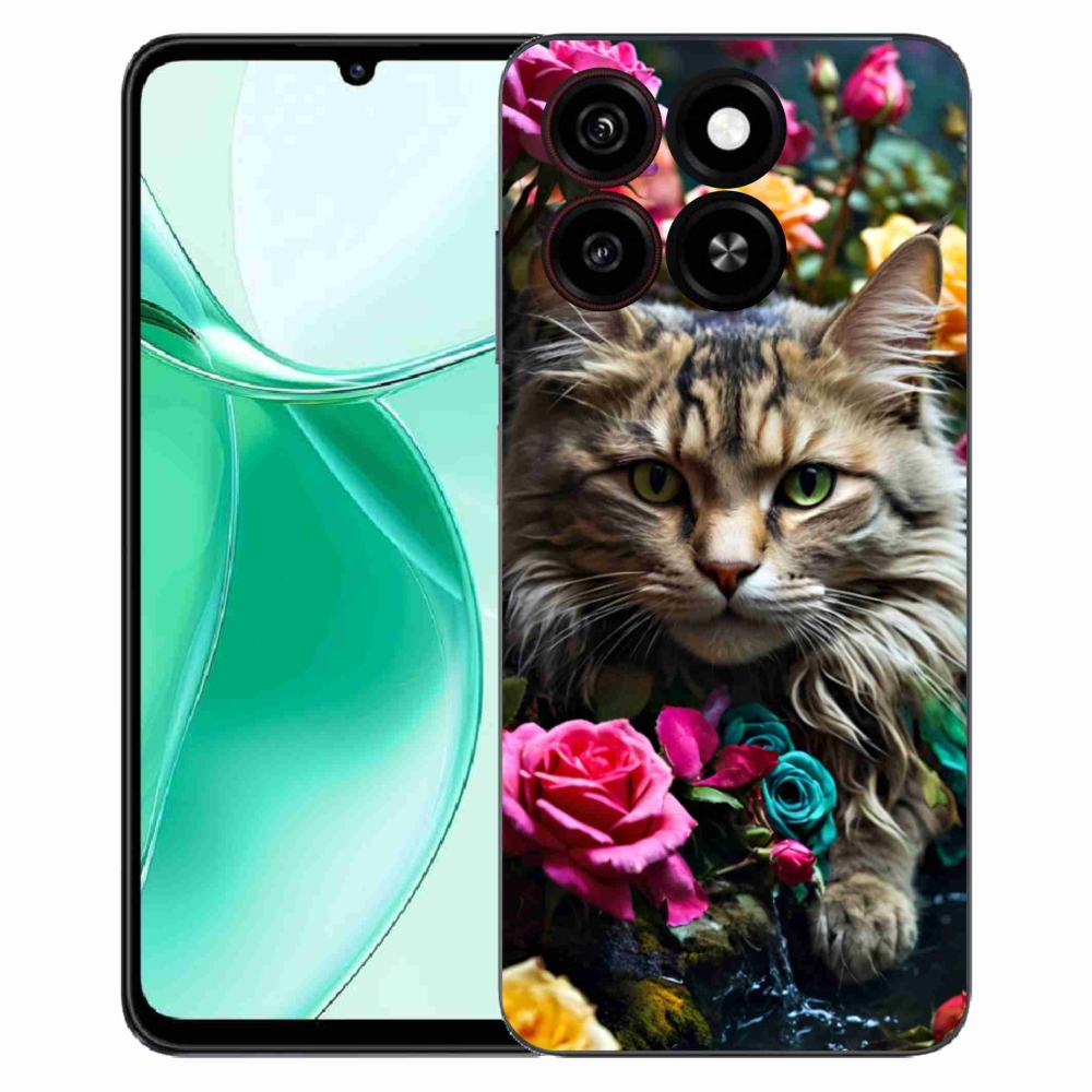 Gelový kryt mmCase na ZTE Blade A35 - kočíčí pohled 2