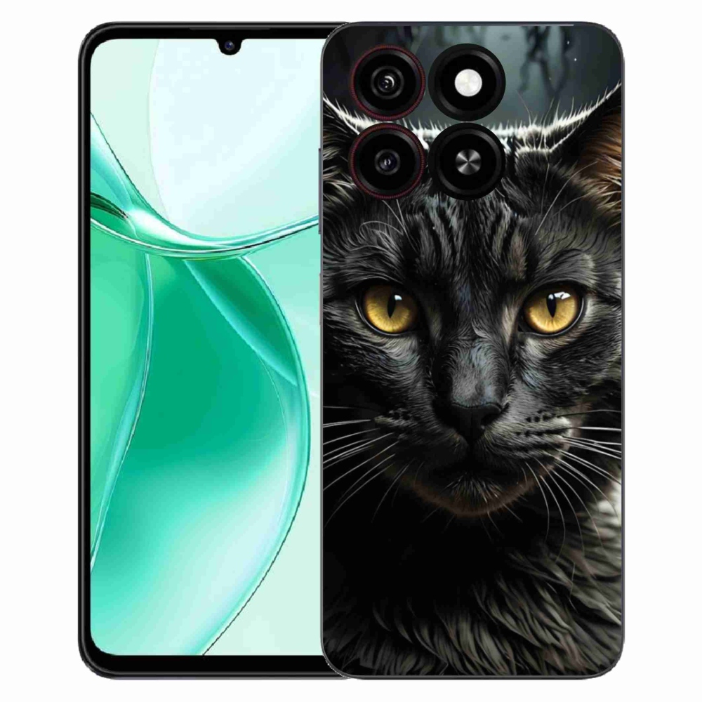 Gelový kryt mmCase na ZTE Blade A35 - kočičí pohled 3