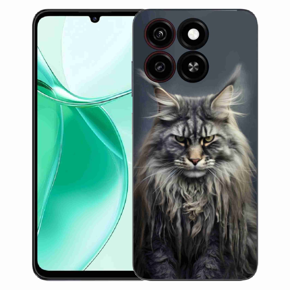 Gelový kryt mmCase na ZTE Blade A35 - kočíčí pohled 4