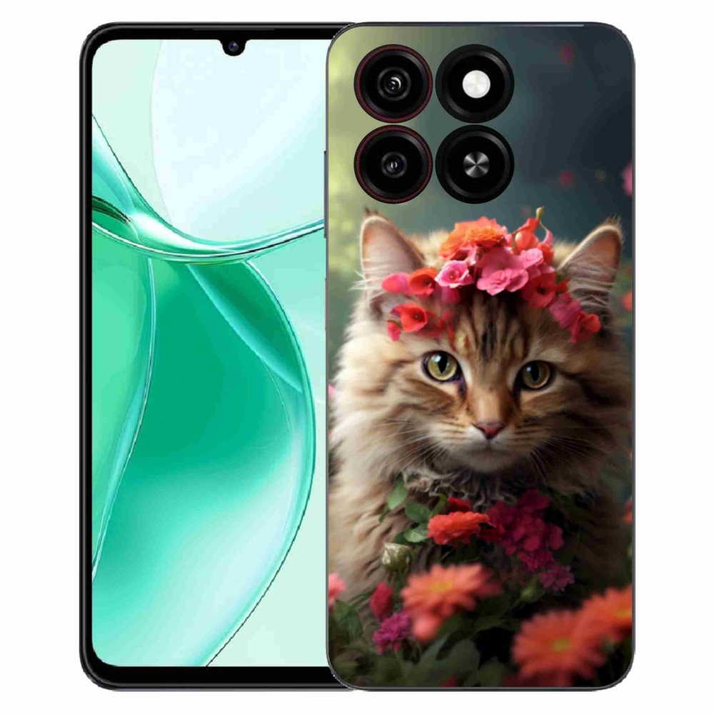 Gelový kryt mmCase na ZTE Blade A35 - kočíčí princezna