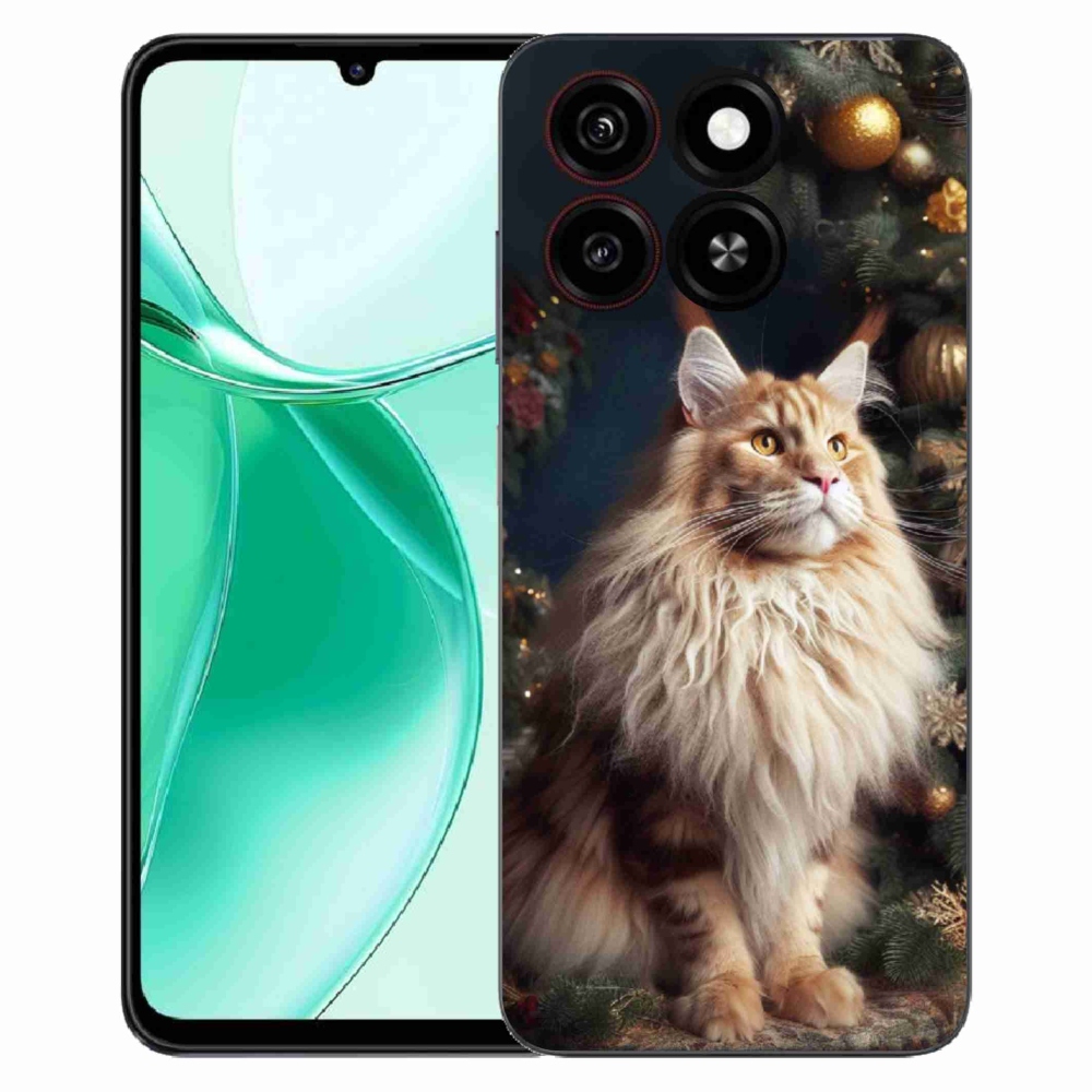 Gelový kryt mmCase na ZTE Blade A35 - kočka u stromku