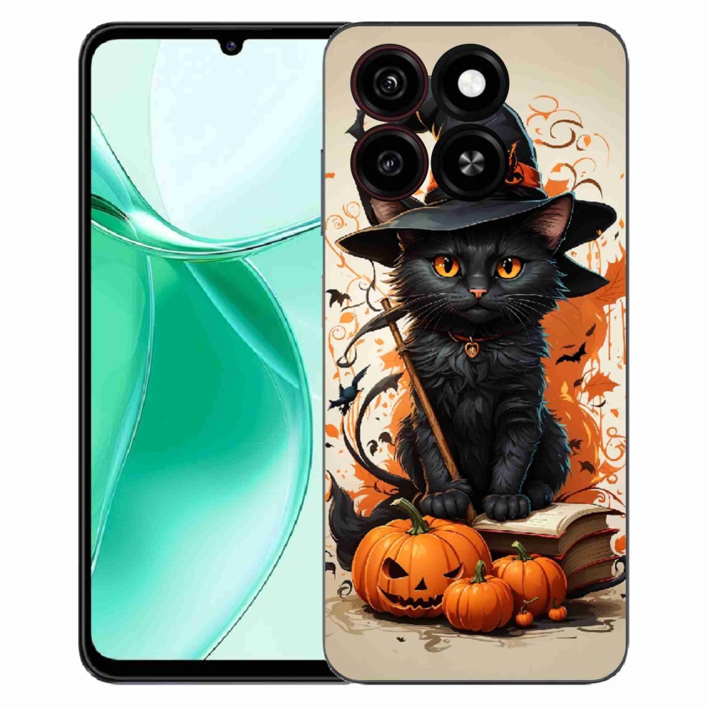 Gelový kryt mmCase na ZTE Blade A35 - kocour čaroděj