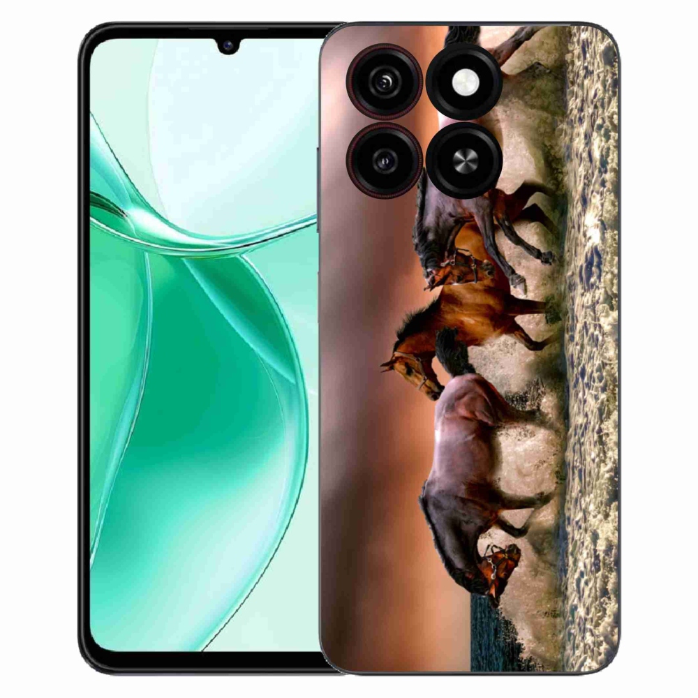 Gelový kryt mmCase na ZTE Blade A35 - koně 1