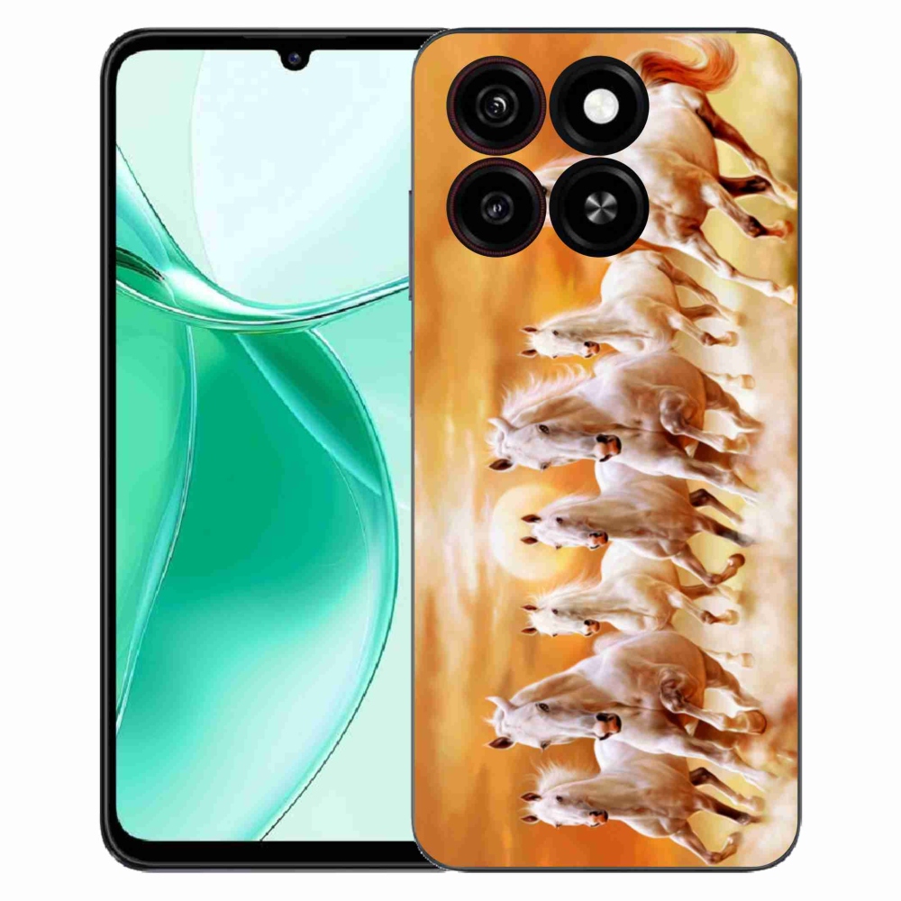 Gelový kryt mmCase na ZTE Blade A35 - koně 2