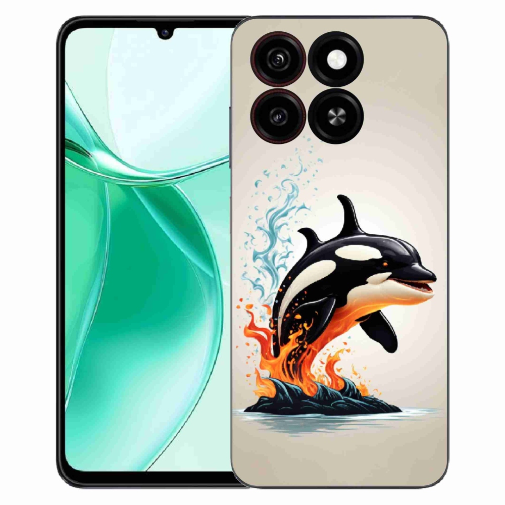 Gelový kryt mmCase na ZTE Blade A35 - kosatka