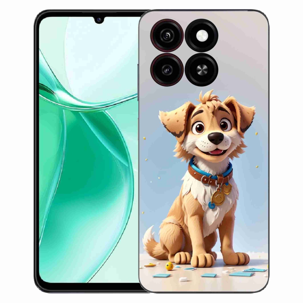 Gelový kryt mmCase na ZTE Blade A35 - kreslené štěně