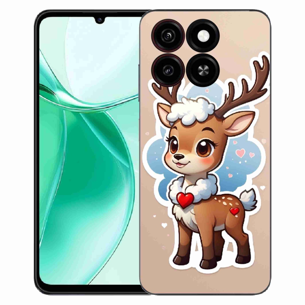 Gelový kryt mmCase na ZTE Blade A35 - kreslený sob