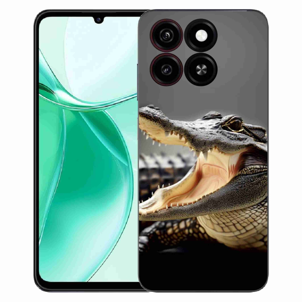 Gelový kryt mmCase na ZTE Blade A35 - krokodýl