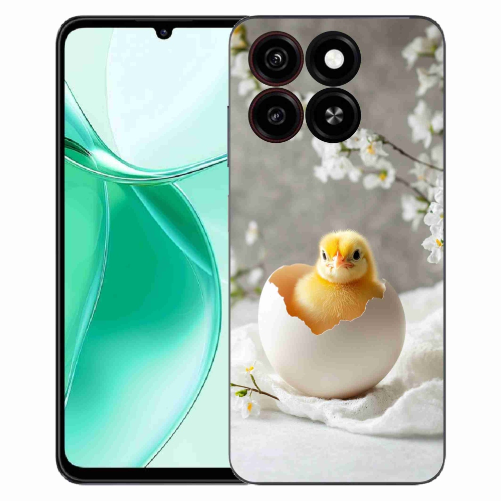 Gelový kryt mmCase na ZTE Blade A35 - kuřátko