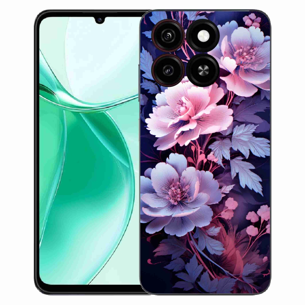 Gelový kryt mmCase na ZTE Blade A35 - květiny 11
