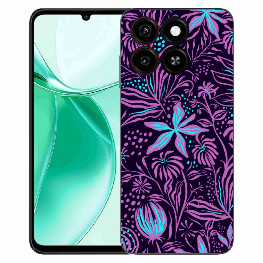 Gelový kryt mmCase na ZTE Blade A35 - květiny 2