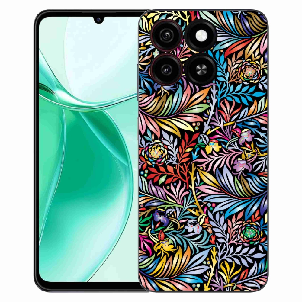 Gelový kryt mmCase na ZTE Blade A35 - květiny 5
