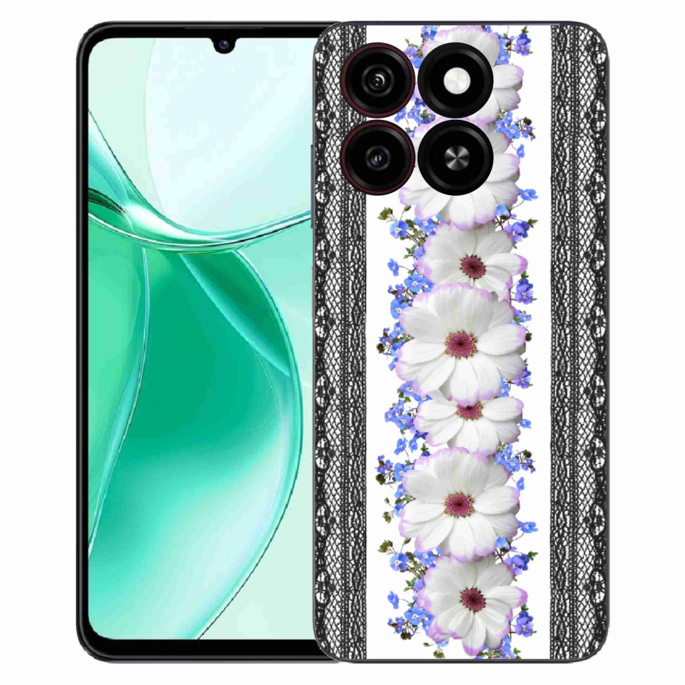 Gelový kryt mmCase na ZTE Blade A35 - květiny 8
