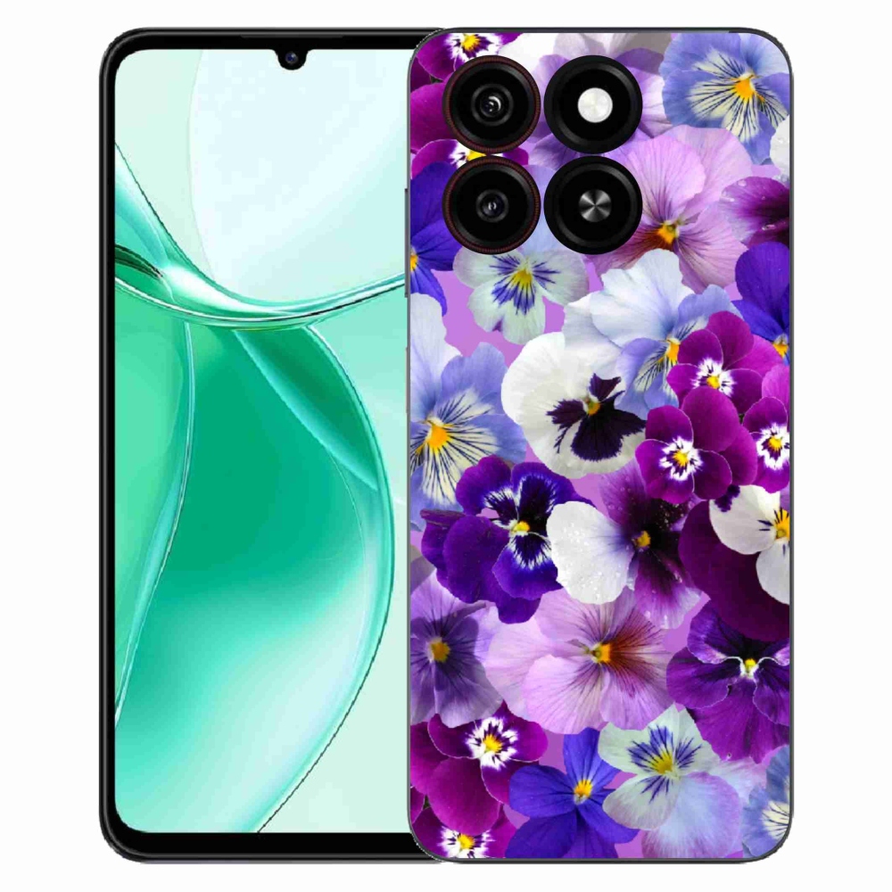 Gelový kryt mmCase na ZTE Blade A35 - květiny 9