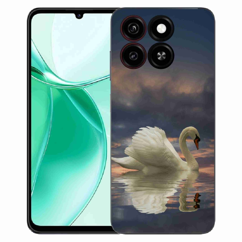 Gelový kryt mmCase na ZTE Blade A35 - labuť