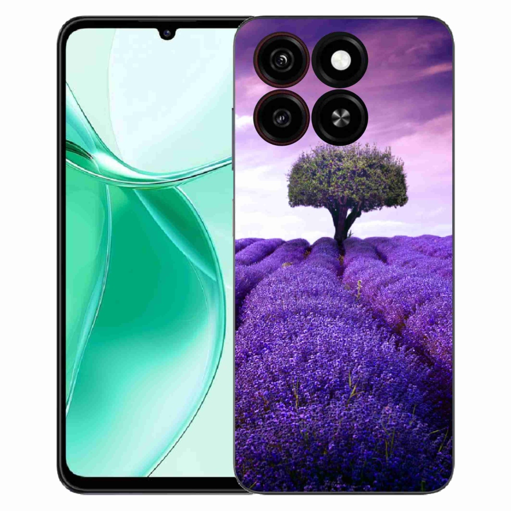 Gelový kryt mmCase na ZTE Blade A35 - levandulová louka