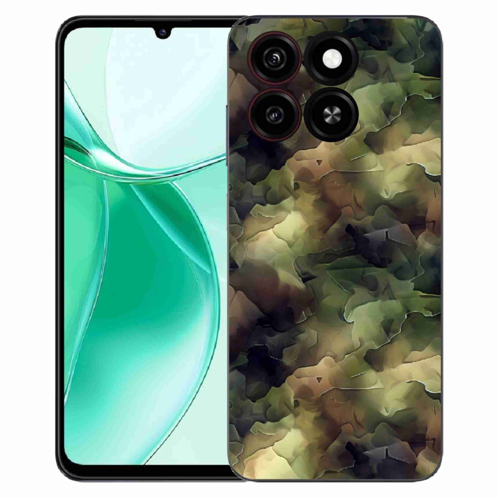 Gelový kryt mmCase na ZTE Blade A35 - maskáčový vzor 10