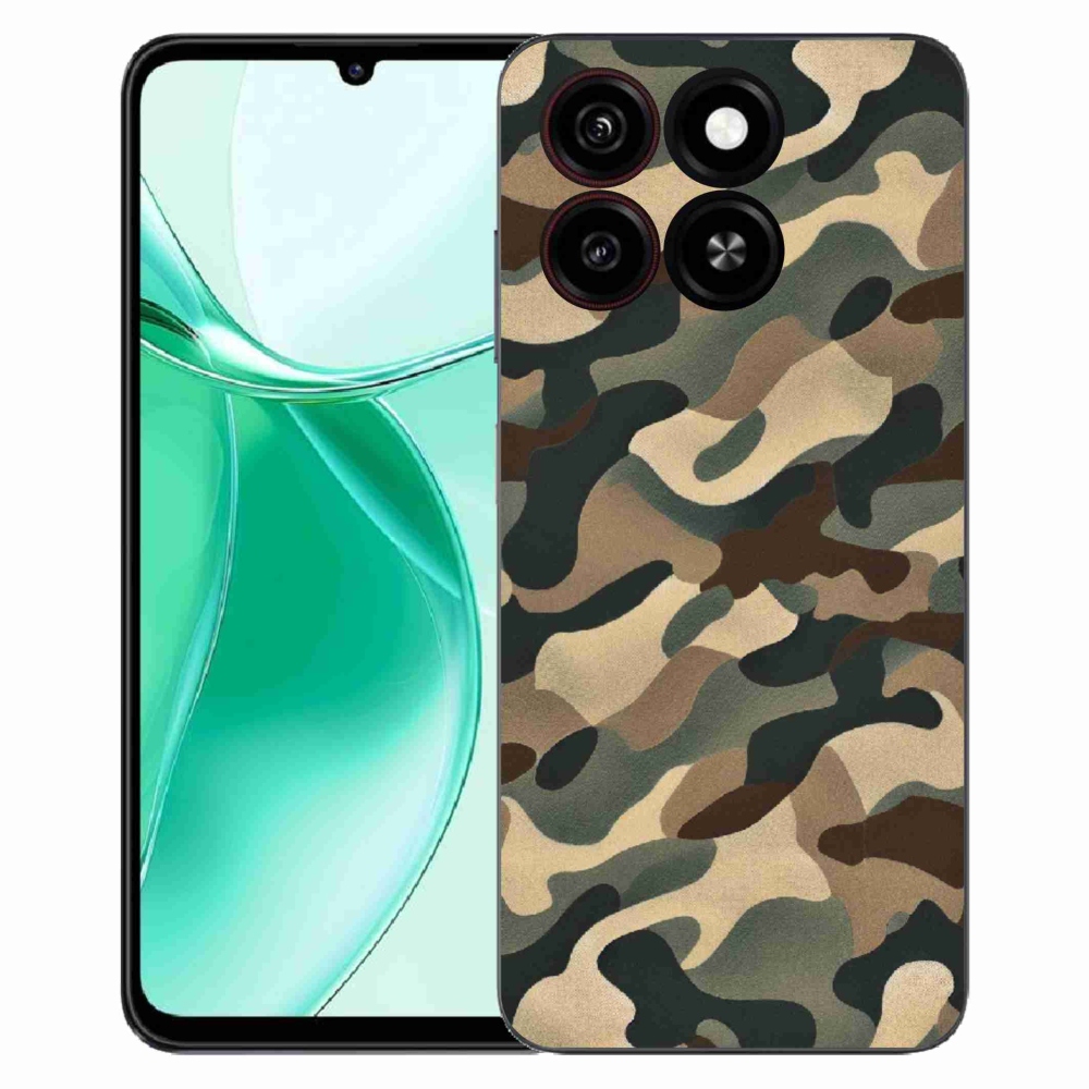 Gelový kryt mmCase na ZTE Blade A35 - maskáčový vzor 11