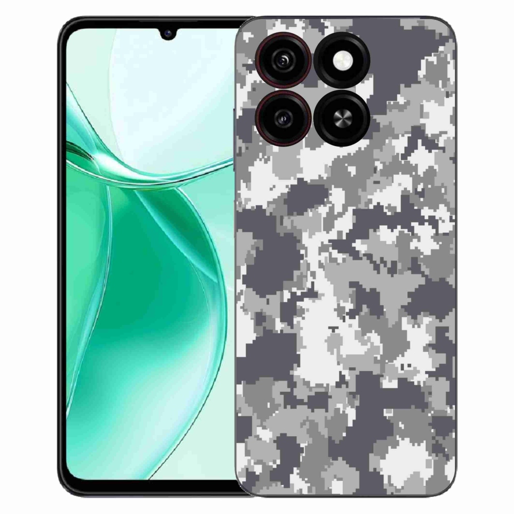 Gelový kryt mmCase na ZTE Blade A35 - maskáčový vzor 2