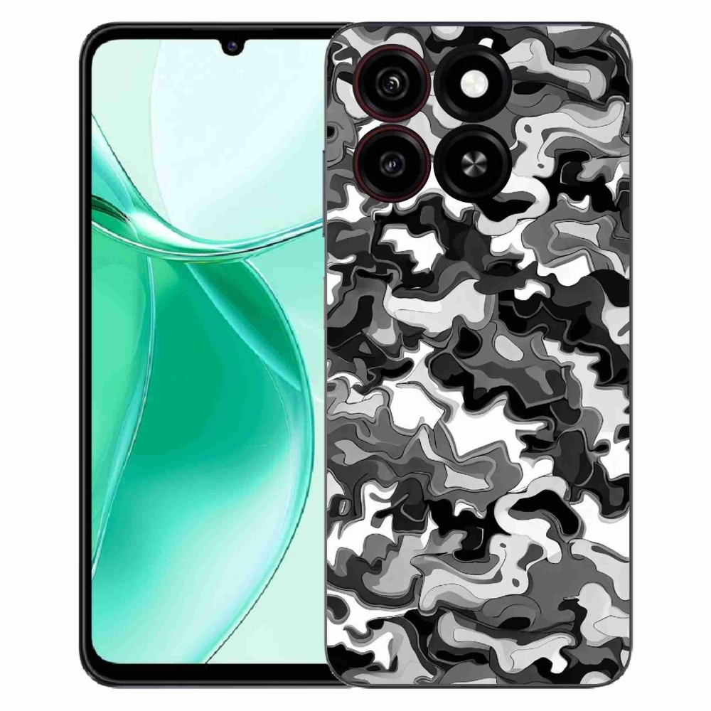 Gelový kryt mmCase na ZTE Blade A35 - maskáčový vzor 3