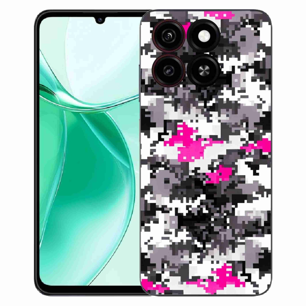 Gelový kryt mmCase na ZTE Blade A35 - maskáčový vzor 4