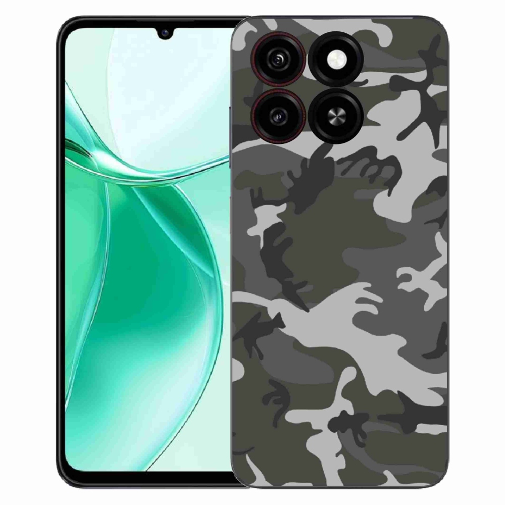 Gelový kryt mmCase na ZTE Blade A35 - maskáčový vzor