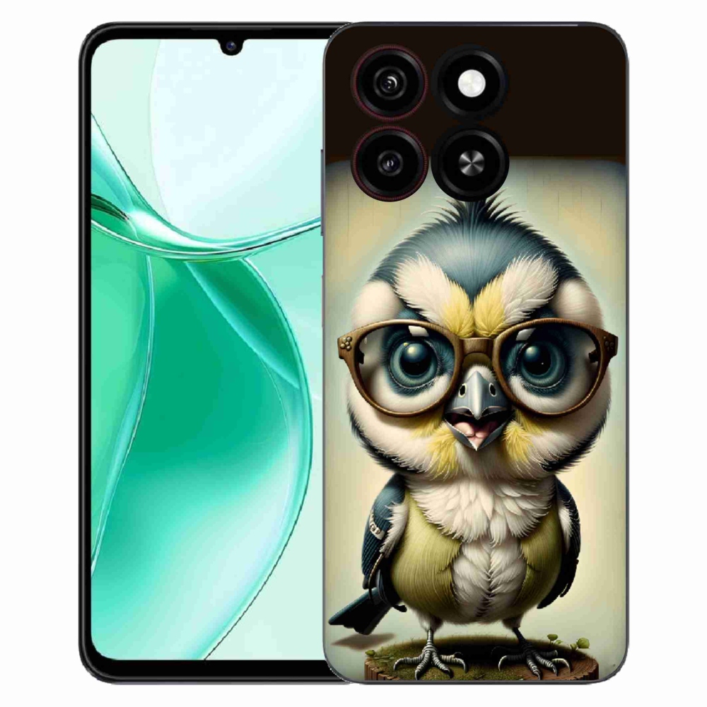 Gelový kryt mmCase na ZTE Blade A35 - mládě s brýlemi