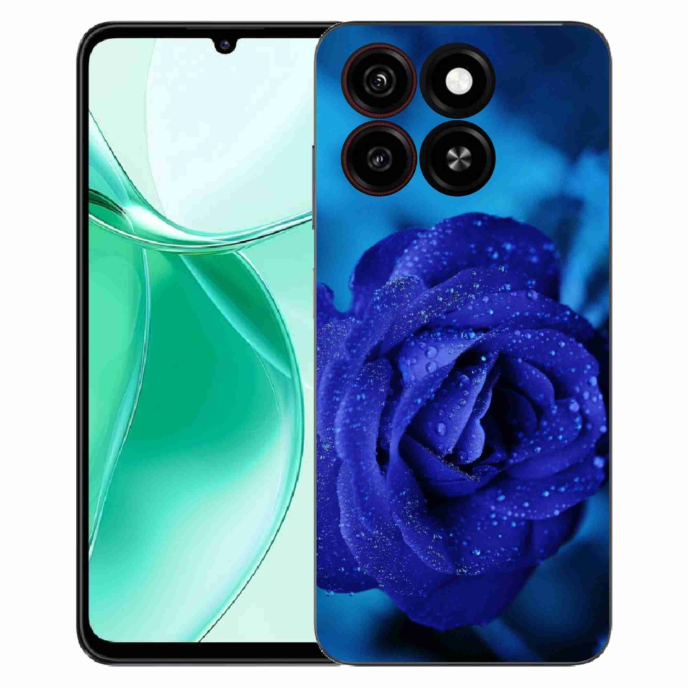 Gelový kryt mmCase na ZTE Blade A35 - modrá růže