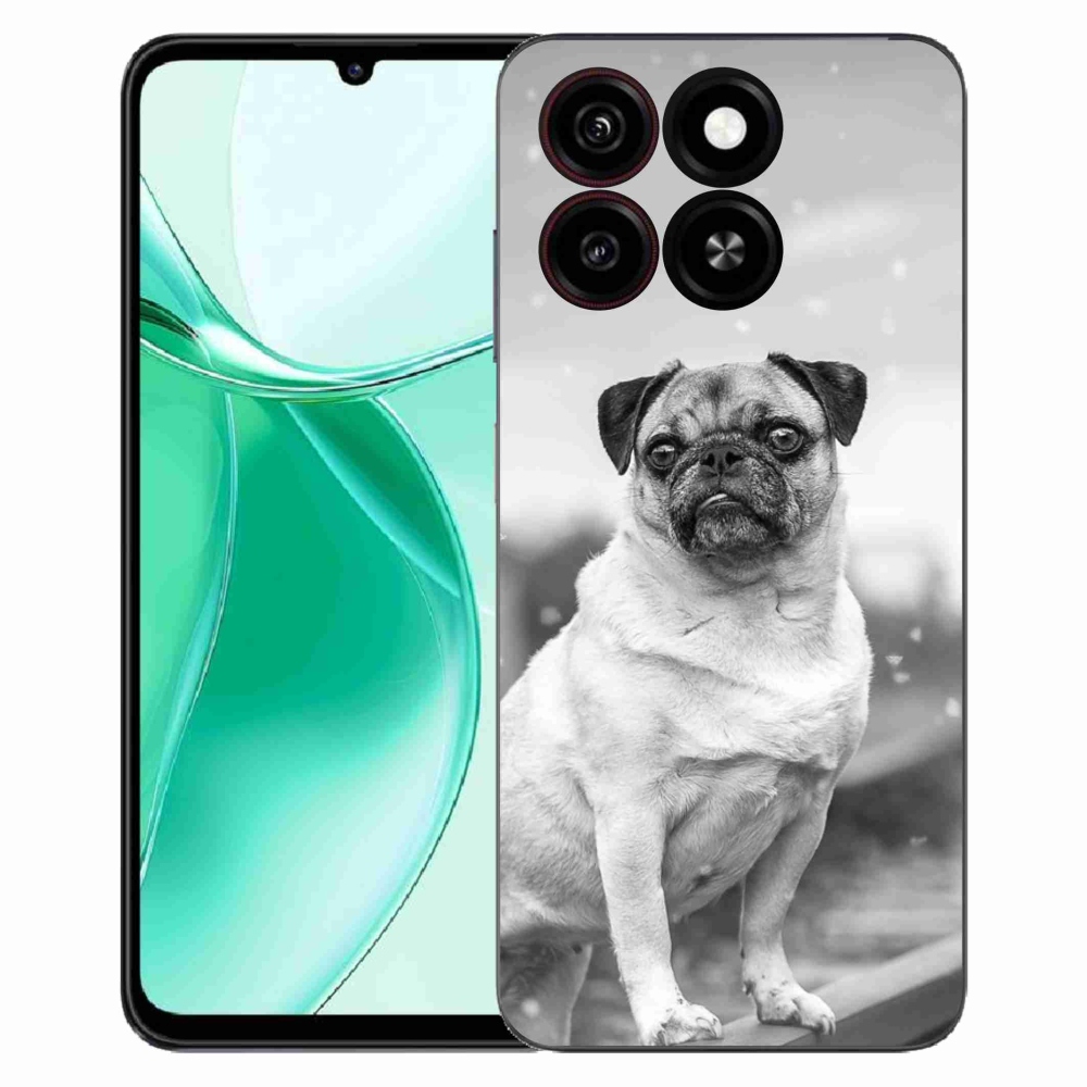 Gelový kryt mmCase na ZTE Blade A35 - mops