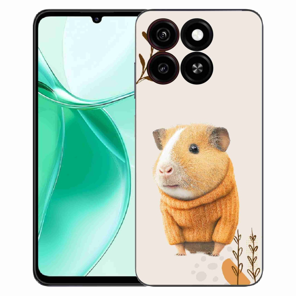 Gelový kryt mmCase na ZTE Blade A35 - morče ve svetru