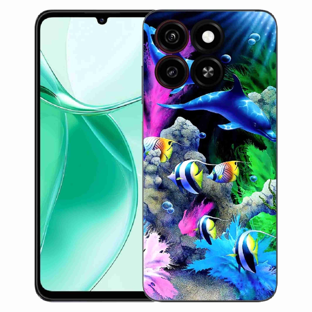 Gelový kryt mmCase na ZTE Blade A35 - mořský svět