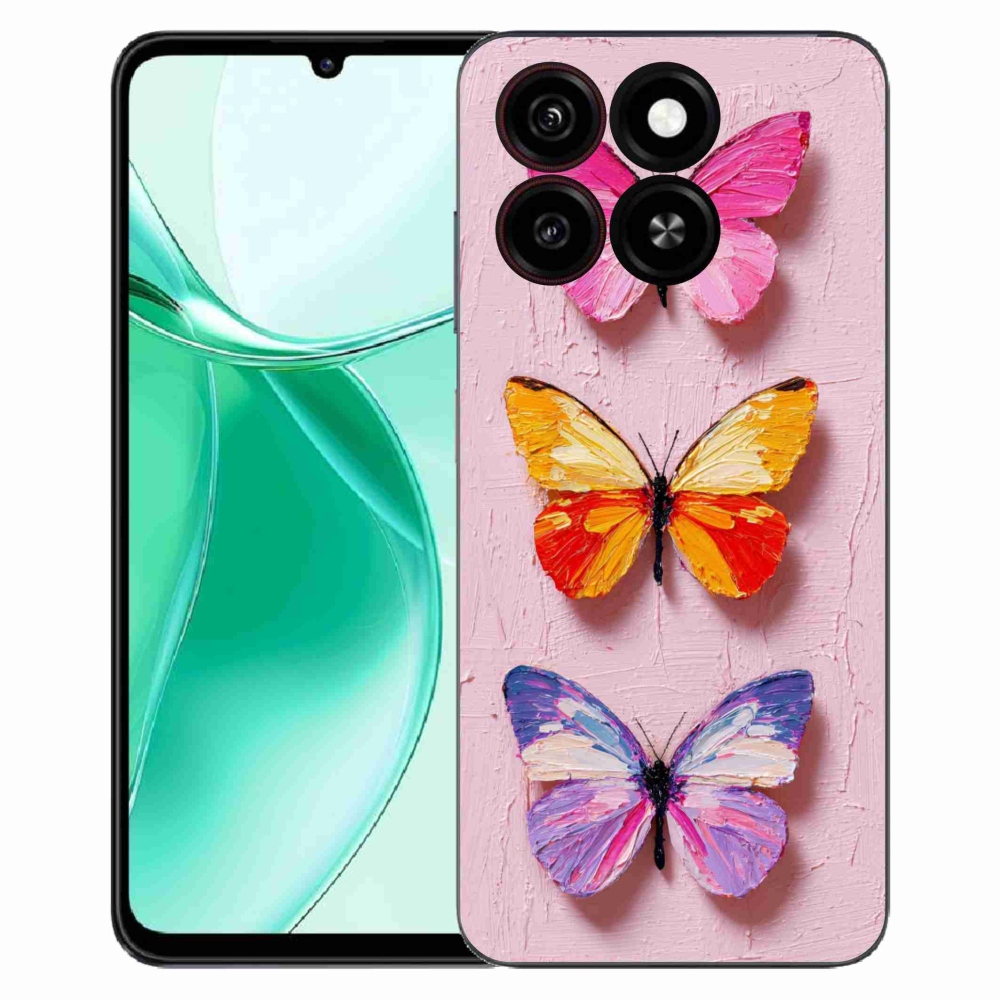 Gelový kryt mmCase na ZTE Blade A35 - motýlí trojice