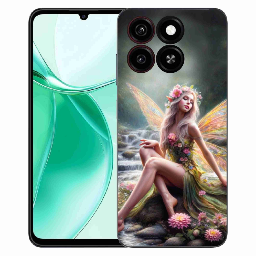 Gelový kryt mmCase na ZTE Blade A35 - motýlí žena 1