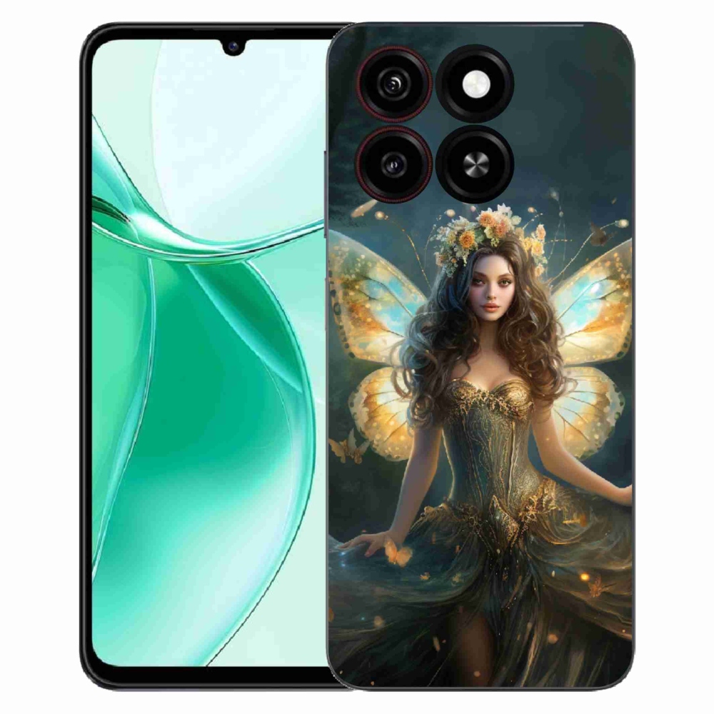 Gelový kryt mmCase na ZTE Blade A35 - motýlí žena