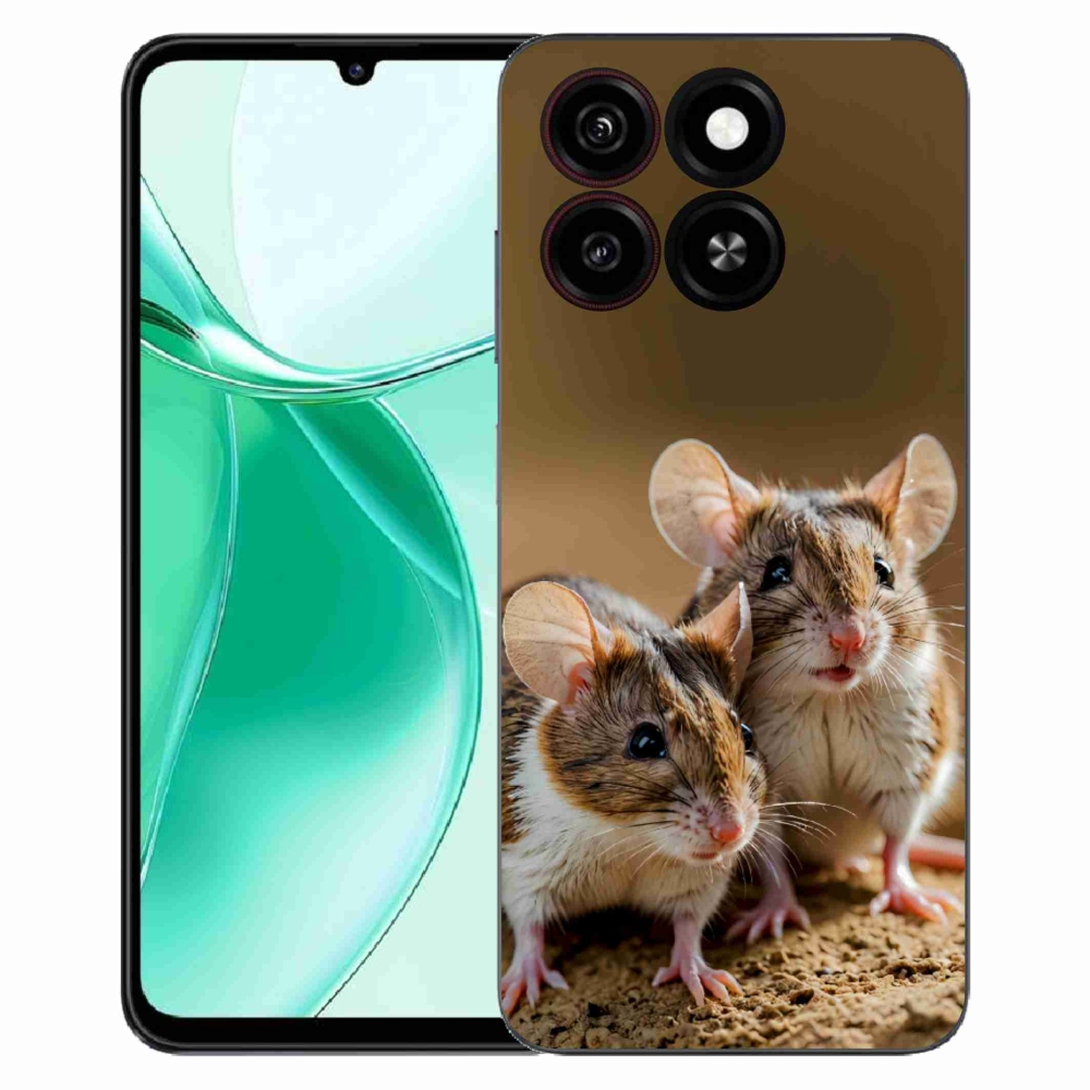 Gelový kryt mmCase na ZTE Blade A35 - myší duo