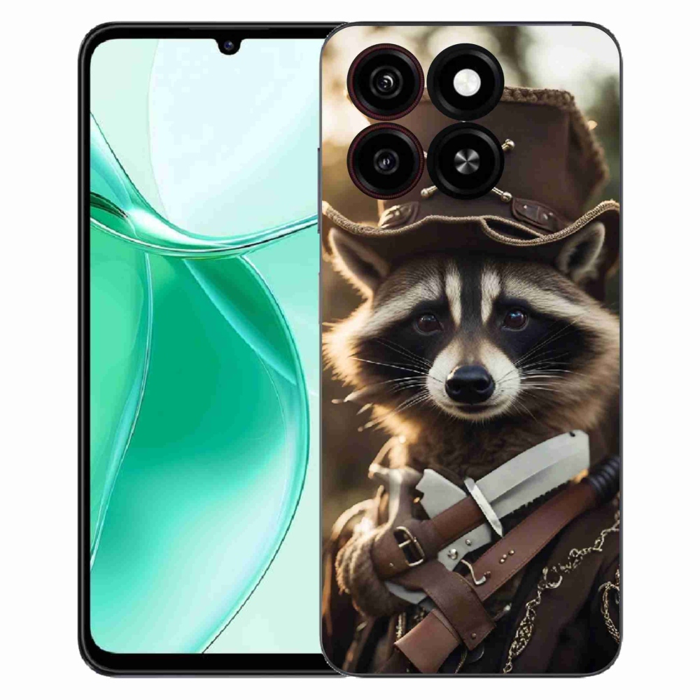 Gelový kryt mmCase na ZTE Blade A35 - mýval v uniformě