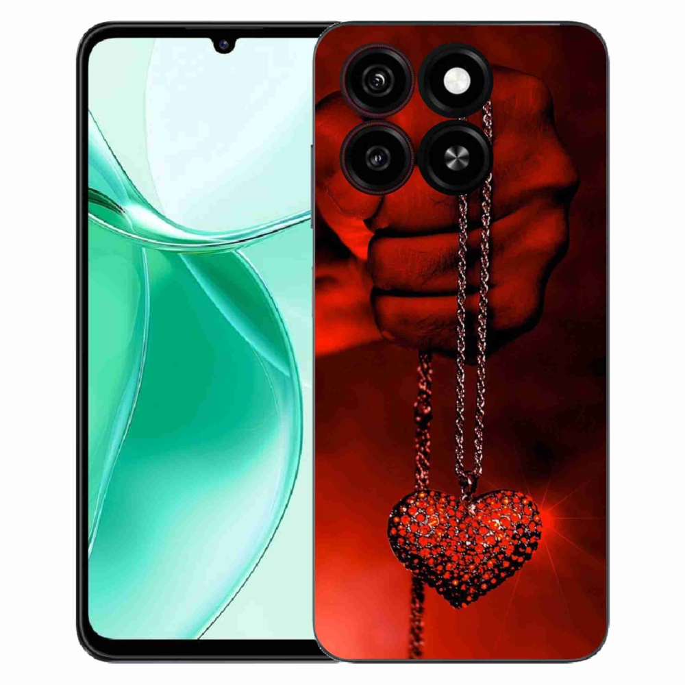 Gelový kryt mmCase na ZTE Blade A35 - náhrdelník
