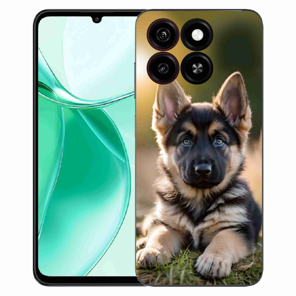 Gelový kryt mmCase na ZTE Blade A35 - německý ovčák v přírodě